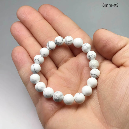 Howlite Beaded Bracelet-Rocks and Gems Canada