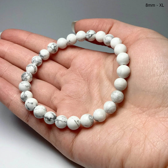 Howlite Beaded Bracelet-Rocks and Gems Canada