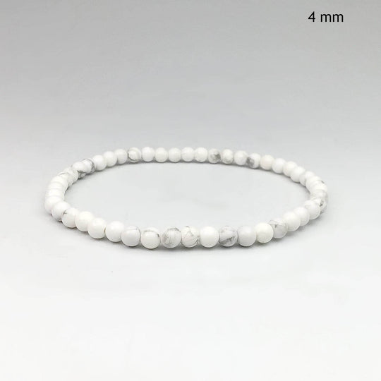 Howlite Beaded Bracelet-Rocks and Gems Canada