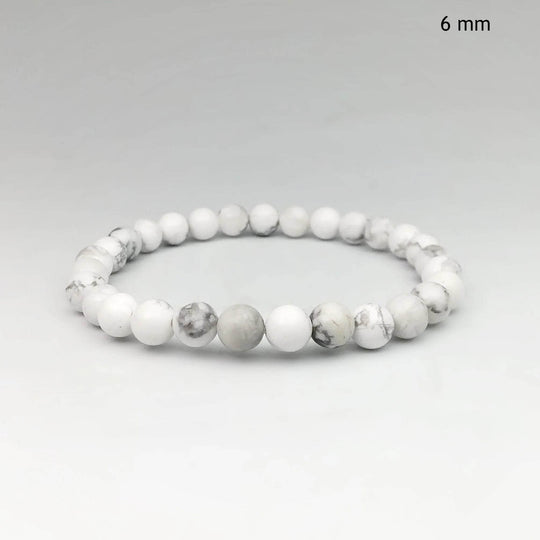 Howlite Beaded Bracelet-Rocks and Gems Canada