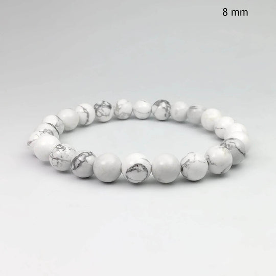 Howlite Beaded Bracelet-Rocks and Gems Canada