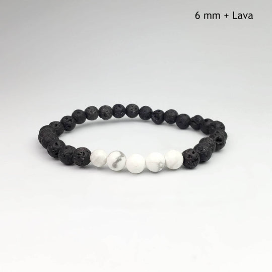 Howlite Beaded Bracelet-Rocks and Gems Canada