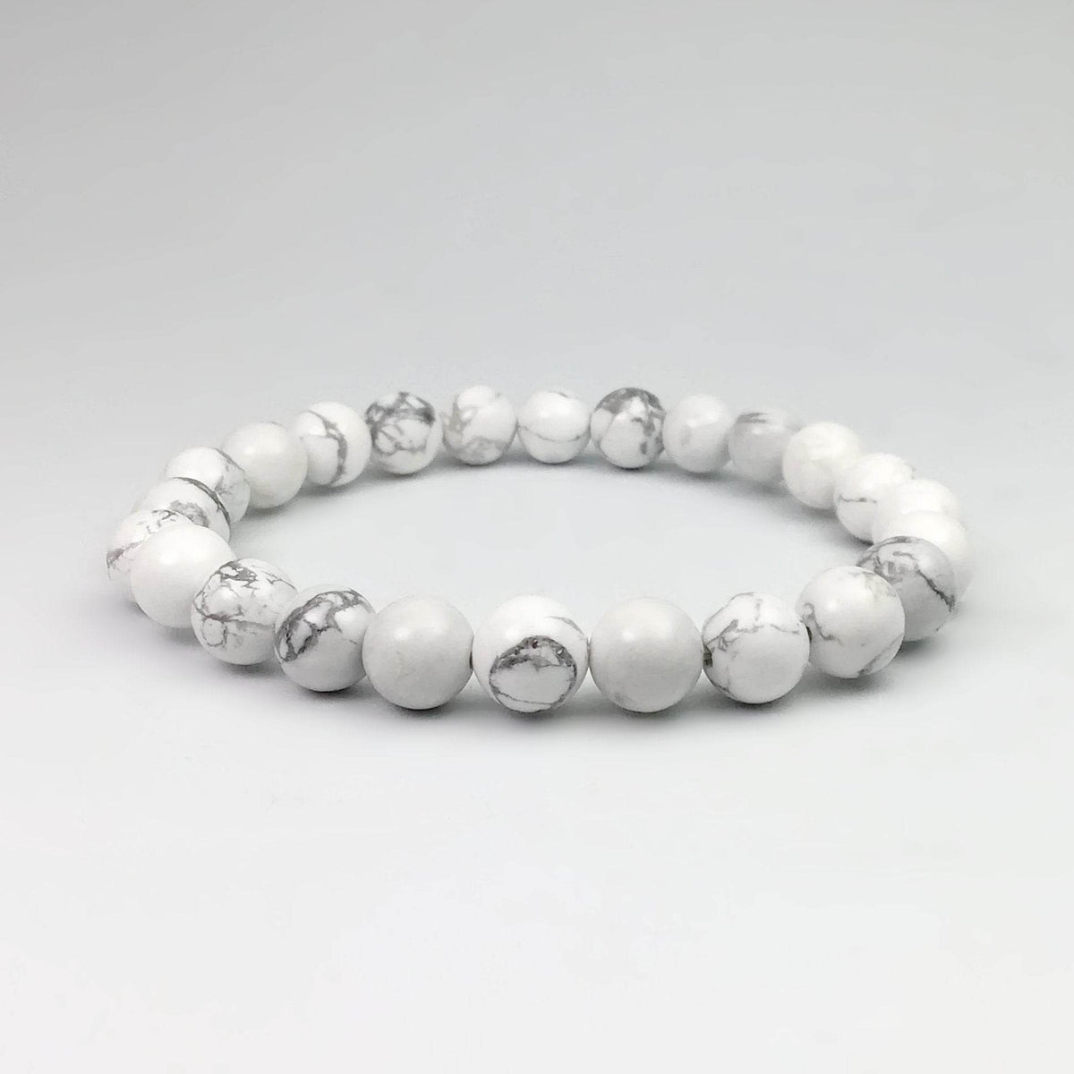 Howlite Beaded Bracelet-Rocks and Gems Canada