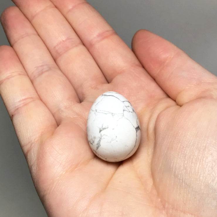 Howlite Mini Egg-Rocks and Gems Canada