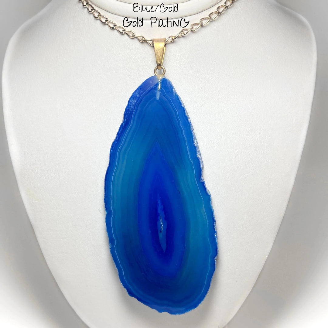Agate Slice Necklace - Rocks and Gems Canada