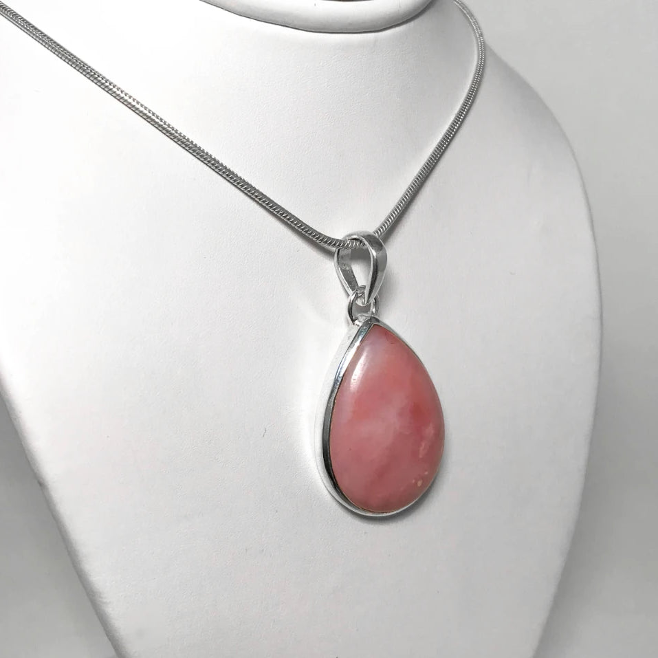Pink Peruvian Opal Pendant - Rocks and Gems Canada
