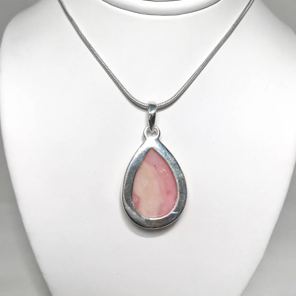 Pink Peruvian Opal Pendant - Rocks and Gems Canada