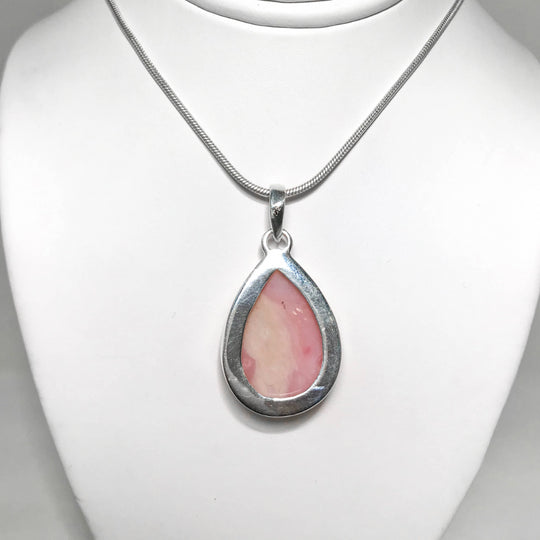 Pink Peruvian Opal Pendant - Rocks and Gems Canada