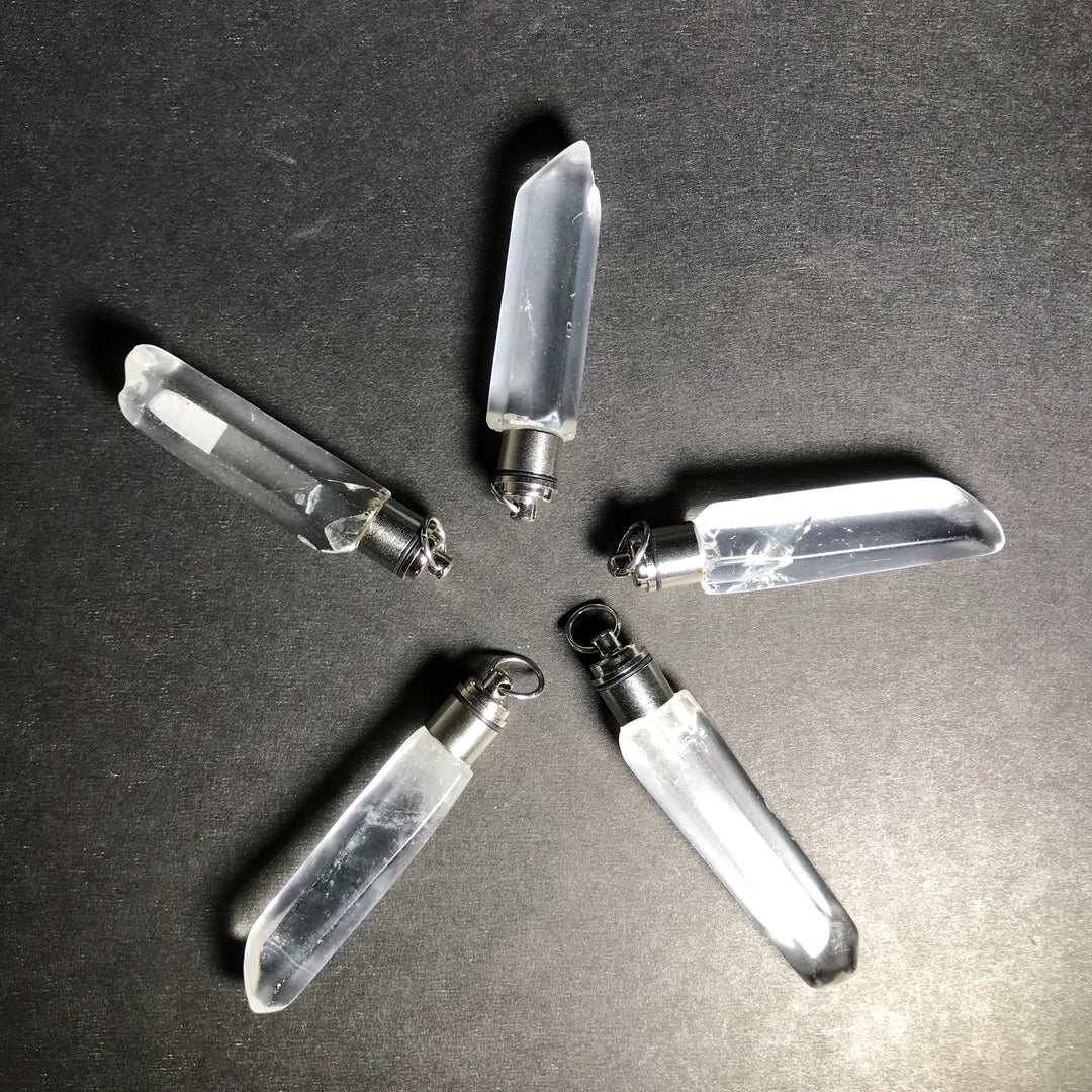 LED Quartz Point Pendant - Rocks and Gems Canada