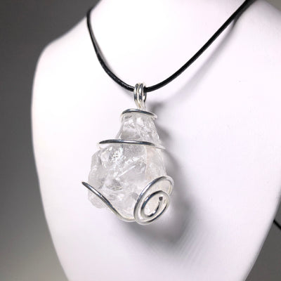 Wire Wrap Pendant - Silver Plated
