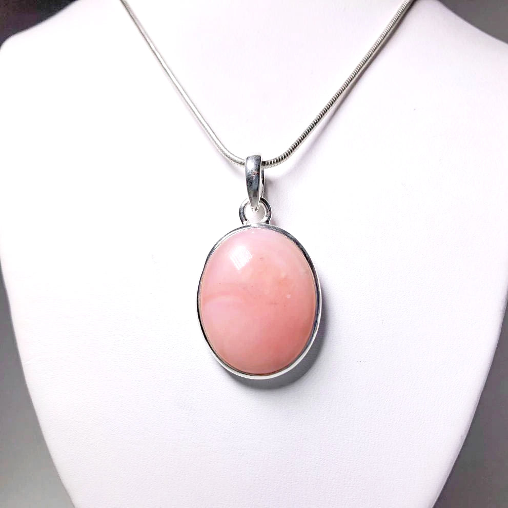 Pink Peruvian Opal Pendant - Rocks and Gems Canada