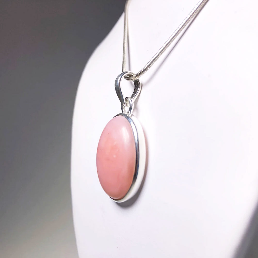 Pink Peruvian Opal Pendant - Rocks and Gems Canada