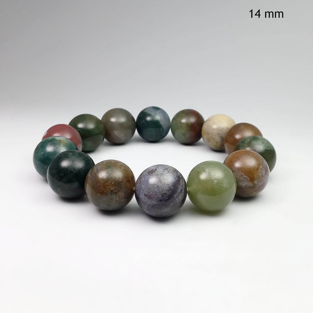 Indian Agate Beaded Bracelet-Rocks and Gems Canada