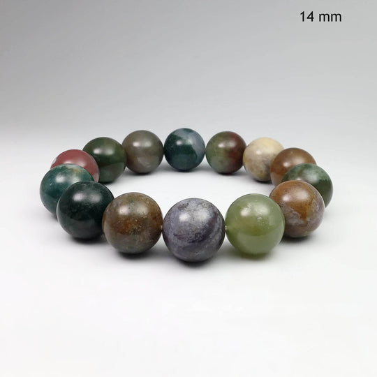 Indian Agate Beaded Bracelet-Rocks and Gems Canada