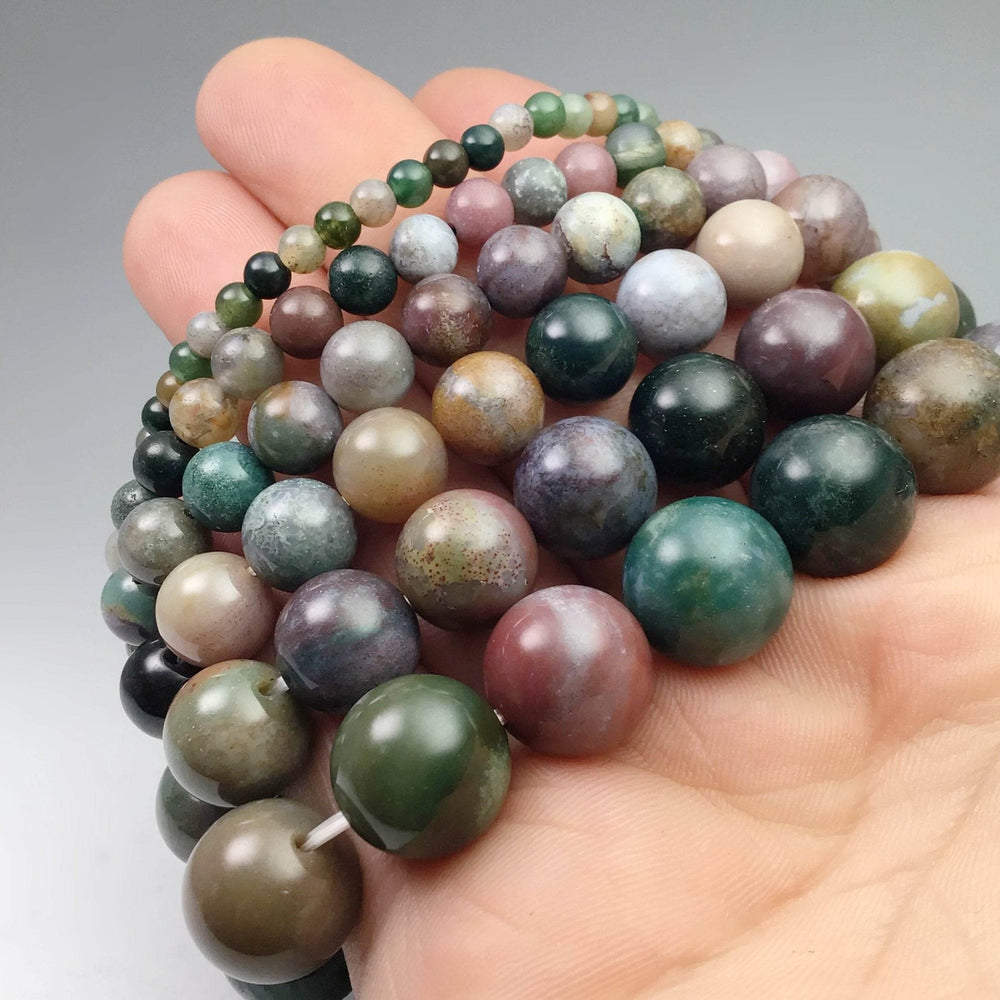 Indian Agate Beaded Bracelet-Rocks and Gems Canada