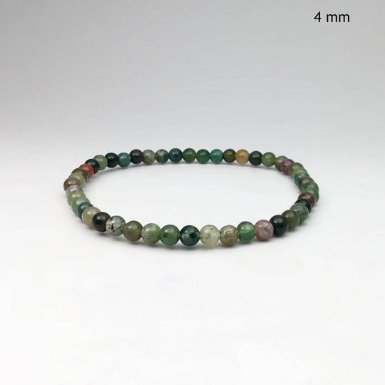 Indian Agate Beaded Bracelet-Rocks and Gems Canada