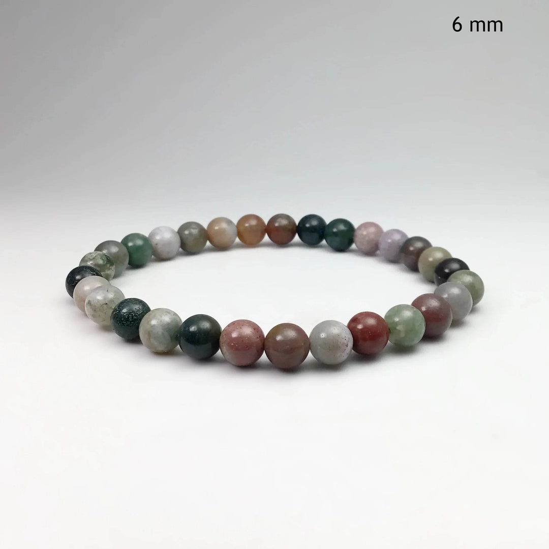 Indian Agate Beaded Bracelet-Rocks and Gems Canada