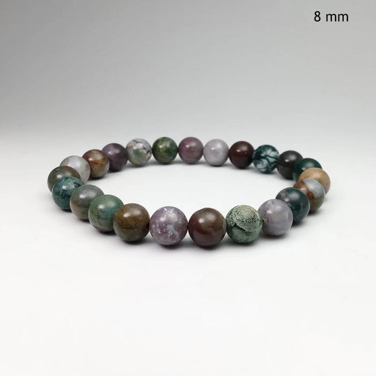 Indian Agate Beaded Bracelet-Rocks and Gems Canada