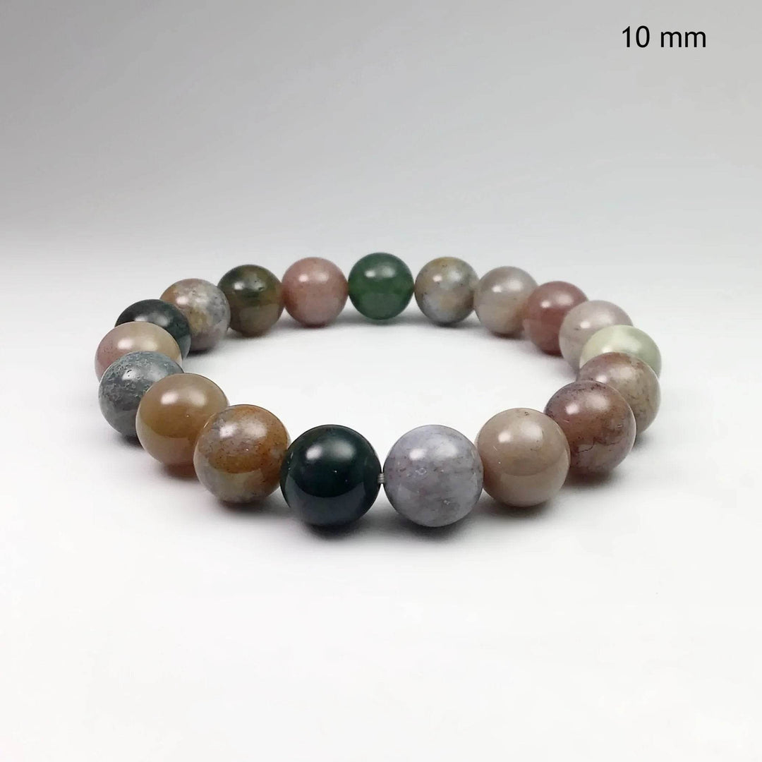 Indian Agate Beaded Bracelet-Rocks and Gems Canada