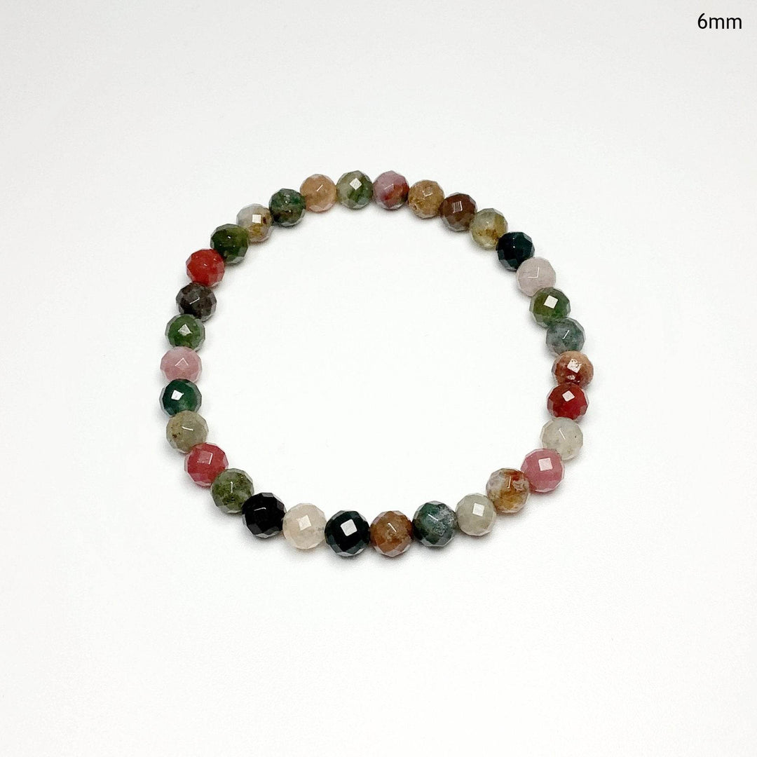 Indian Agate Faceted Beaded Bracelet-Rocks and Gems Canada