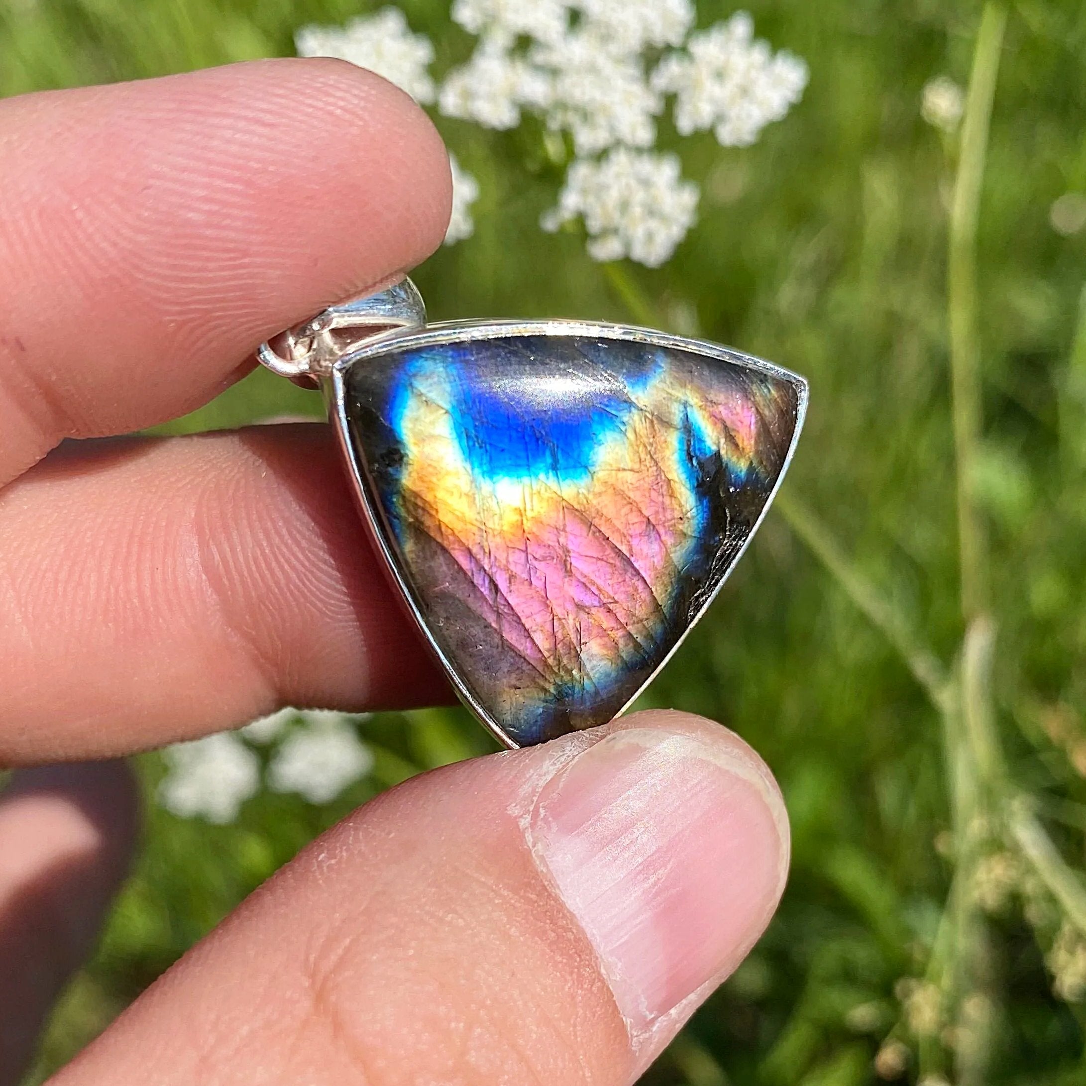 Purple Labradorite Pendant - Rocks and Gems Canada