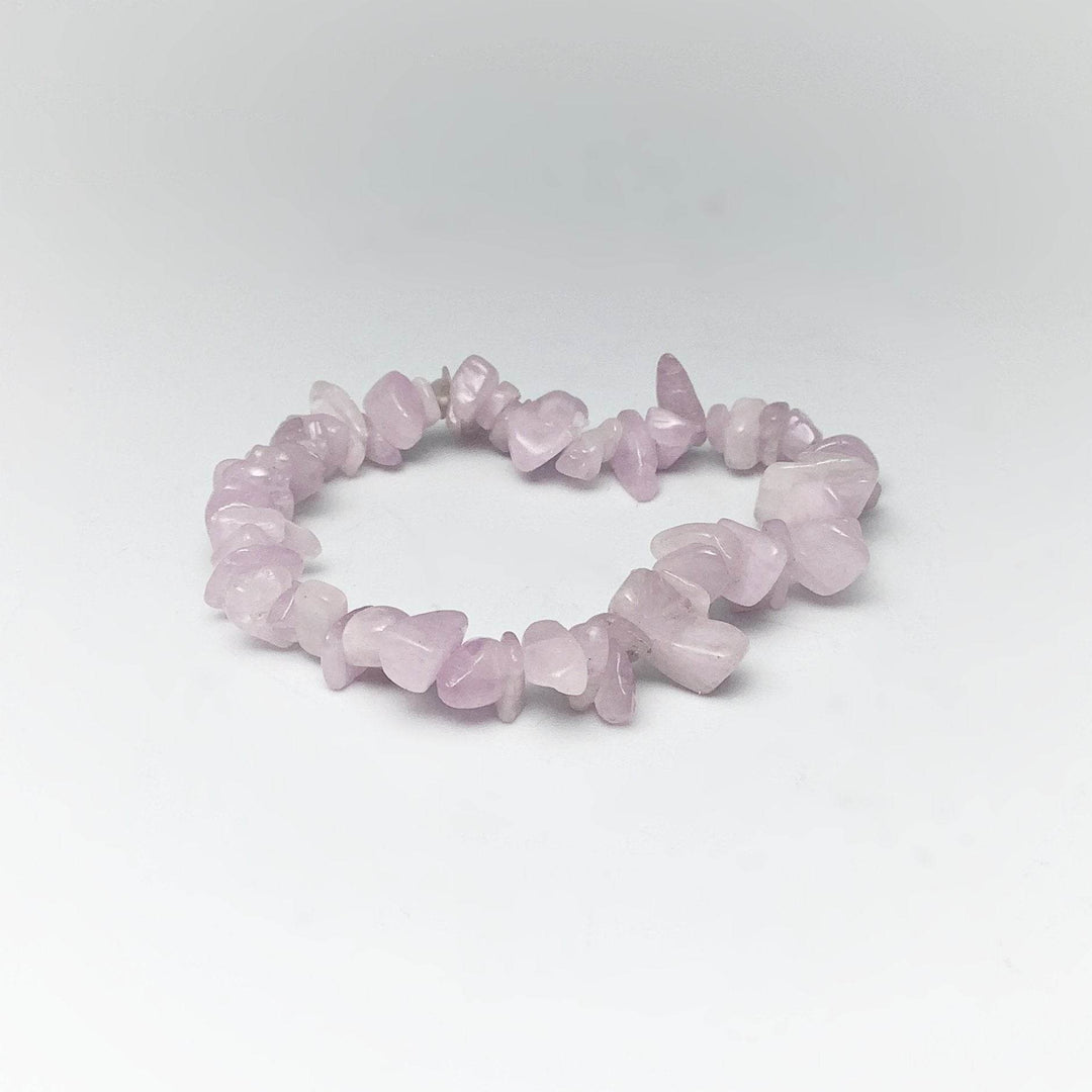 Kunzite Chip Beaded Bracelet-Rocks and Gems Canada