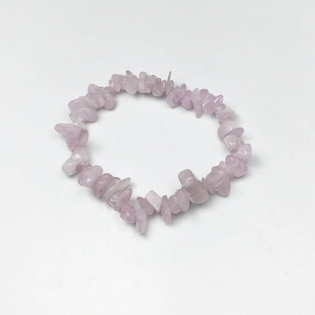 Kunzite Chip Beaded Bracelet-Rocks and Gems Canada