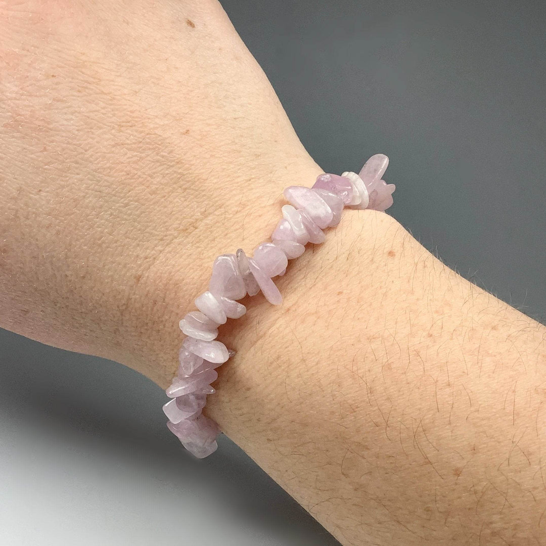 Kunzite Chip Beaded Bracelet-Rocks and Gems Canada