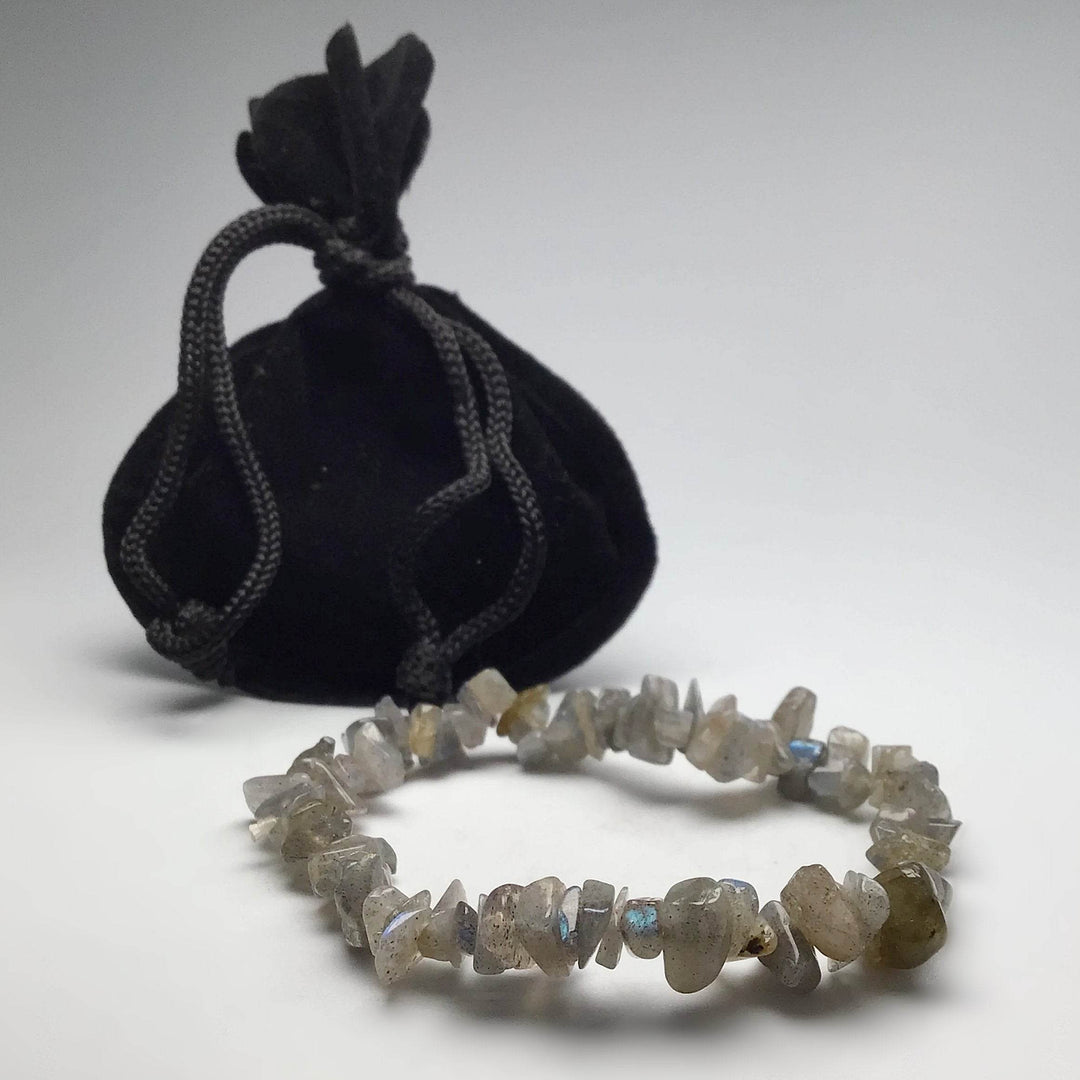 Labradorite Chip Beaded Bracelet-Rocks and Gems Canada