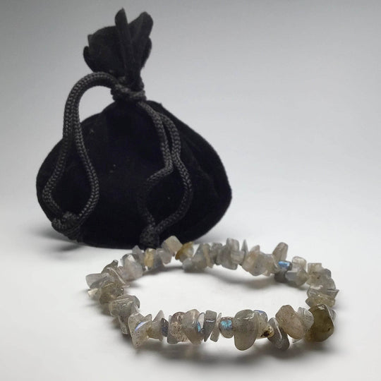 Labradorite Chip Beaded Bracelet-Rocks and Gems Canada