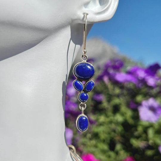 Lapis Lazuli Necklace and Earrings Set-Rocks and Gems Canada