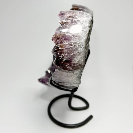 Large Amethyst Druze Cluster Heart On Stand-Rocks and Gems Canada