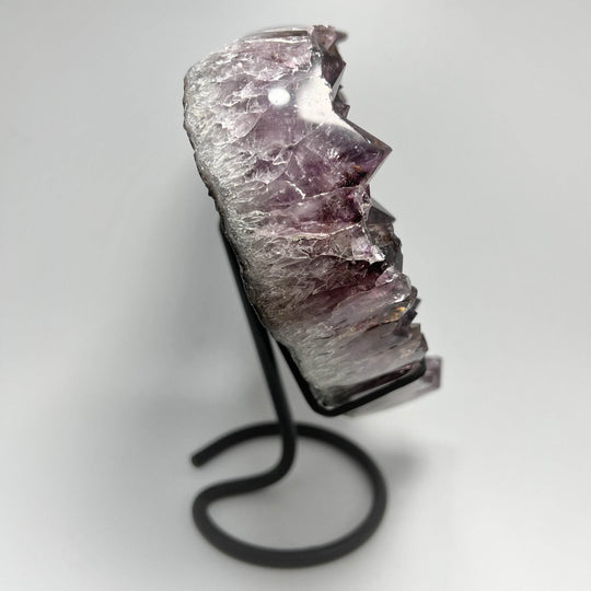 Large Amethyst Druze Cluster Heart On Stand-Rocks and Gems Canada