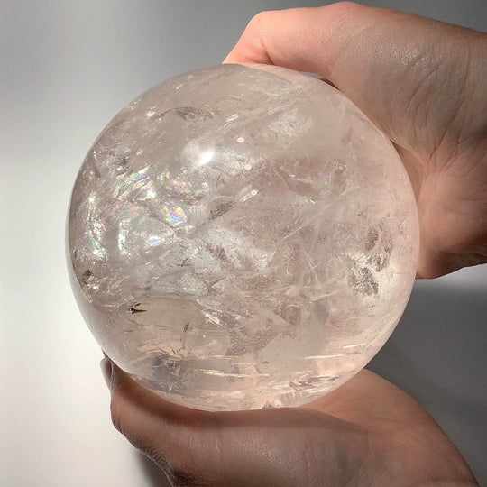 Large Quartz Sphere-Rocks and Gems Canada