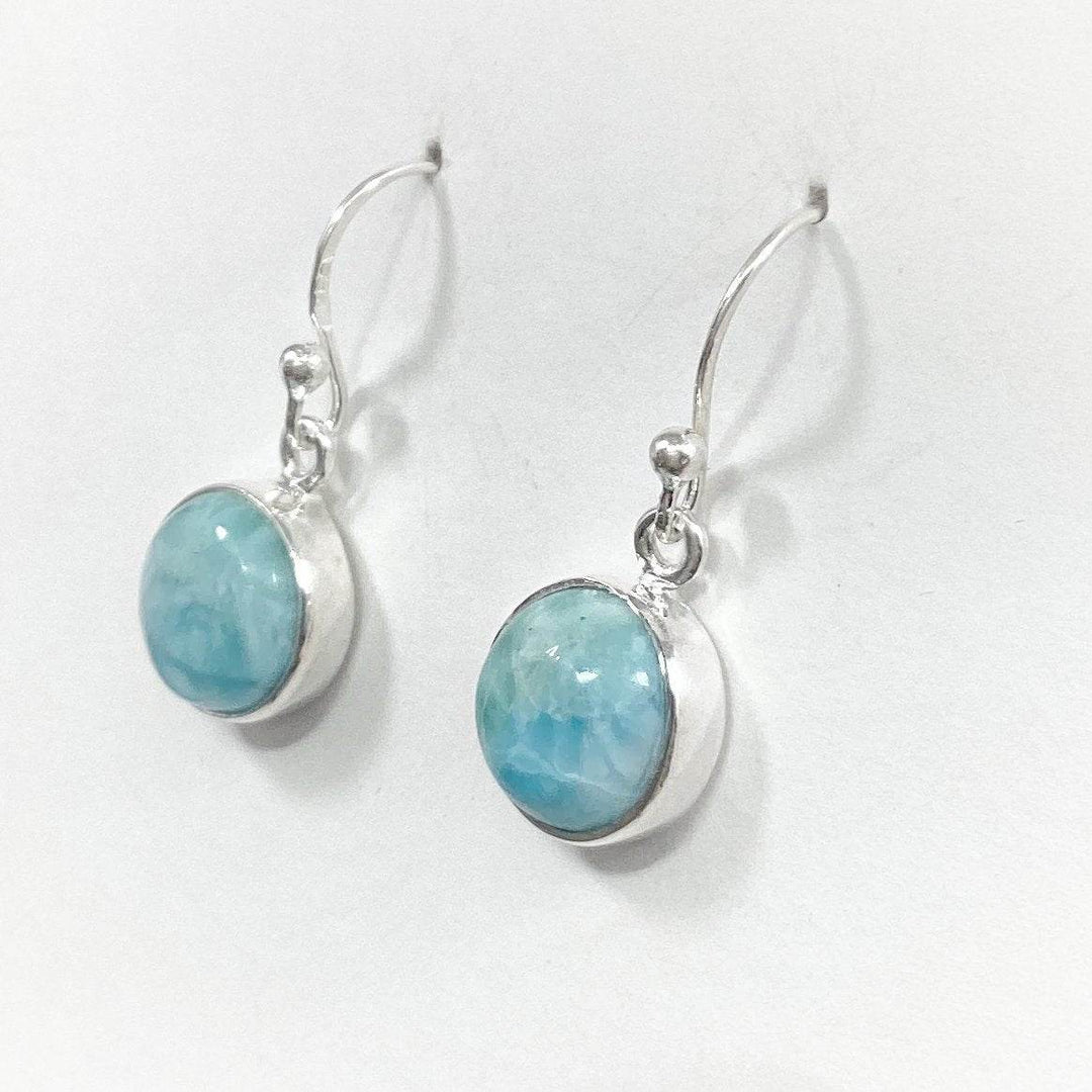 Larimar Dangle Earrings-Rocks and Gems Canada