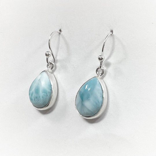 Larimar Dangle Earrings-Rocks and Gems Canada