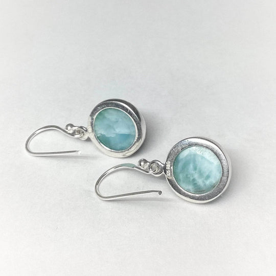 Larimar Dangle Earrings-Rocks and Gems Canada
