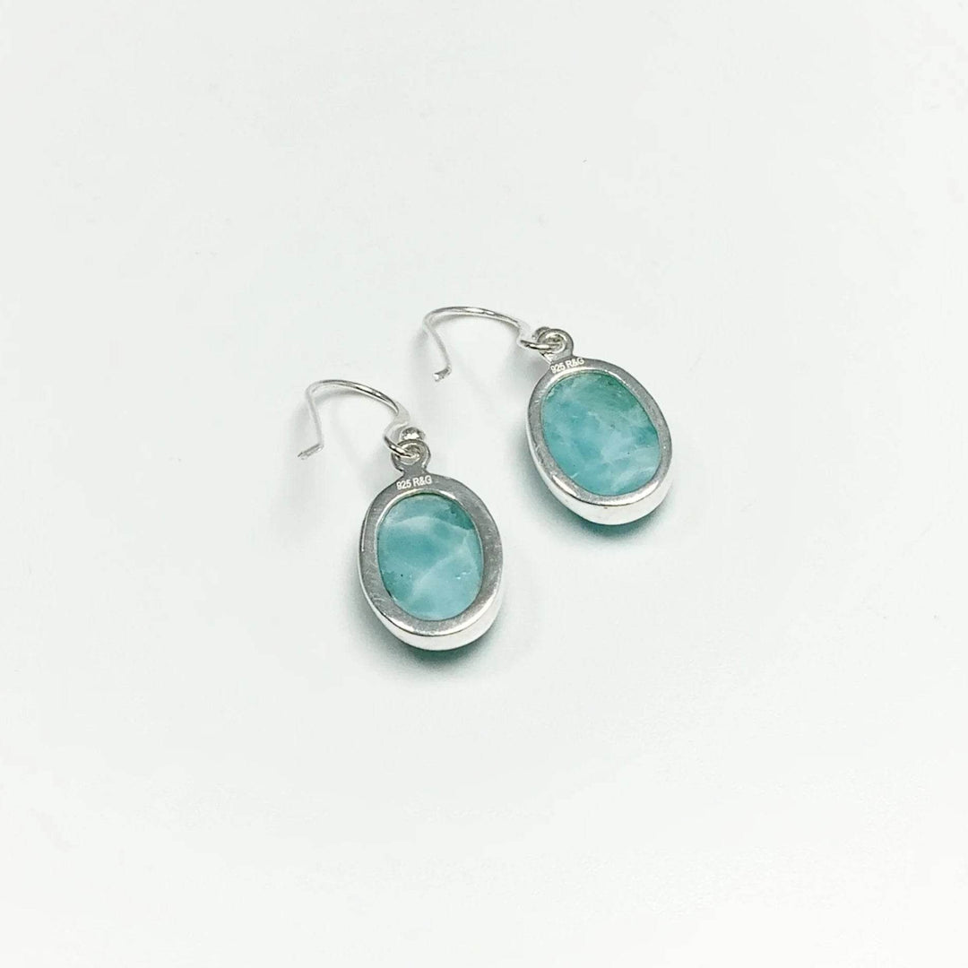 Larimar Dangle Earrings-Rocks and Gems Canada