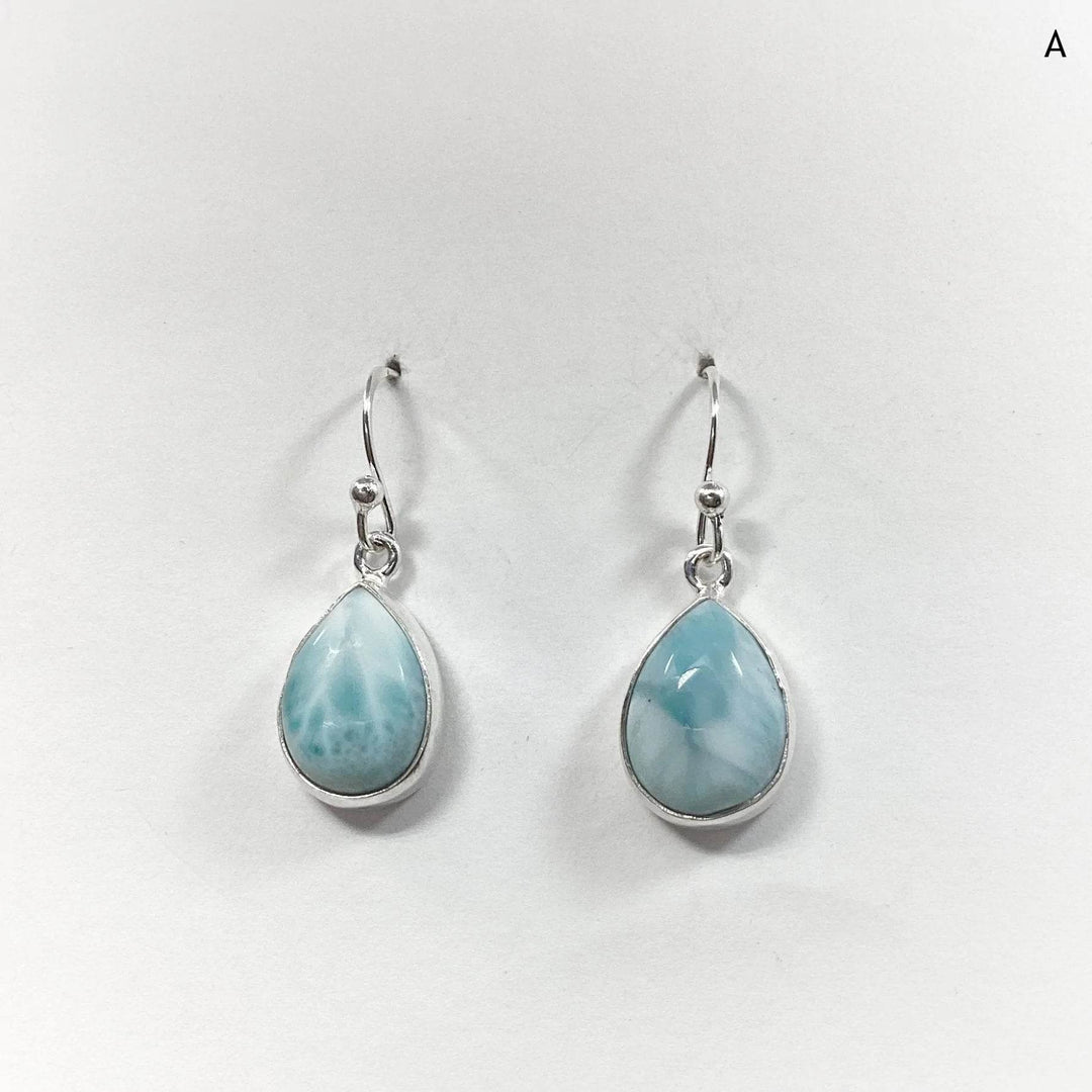Larimar Dangle Earrings-Rocks and Gems Canada