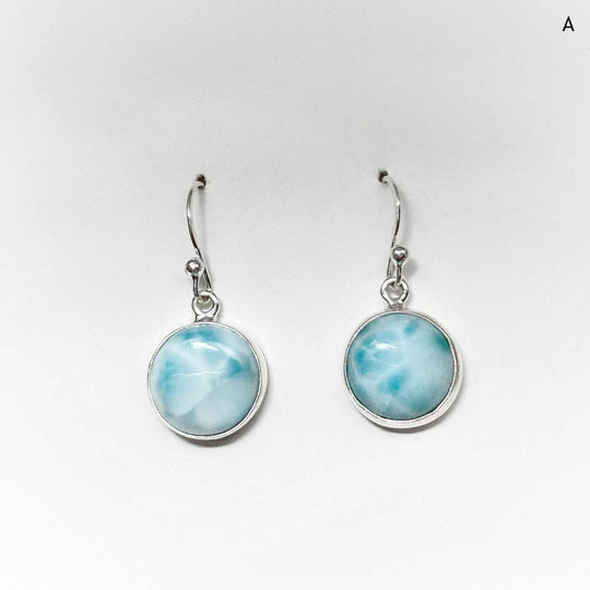 Larimar Dangle Earrings-Rocks and Gems Canada