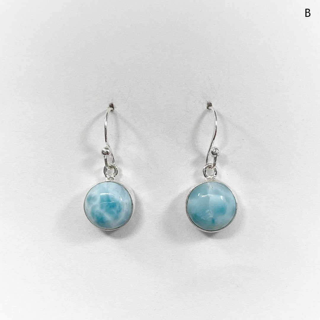 Larimar Dangle Earrings-Rocks and Gems Canada