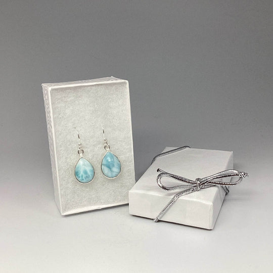 Larimar Dangle Earrings-Rocks and Gems Canada