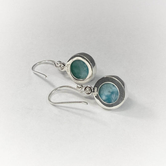Larimar Dangle Earrings-Rocks and Gems Canada