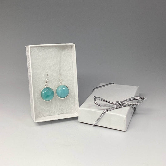 Larimar Dangle Earrings-Rocks and Gems Canada