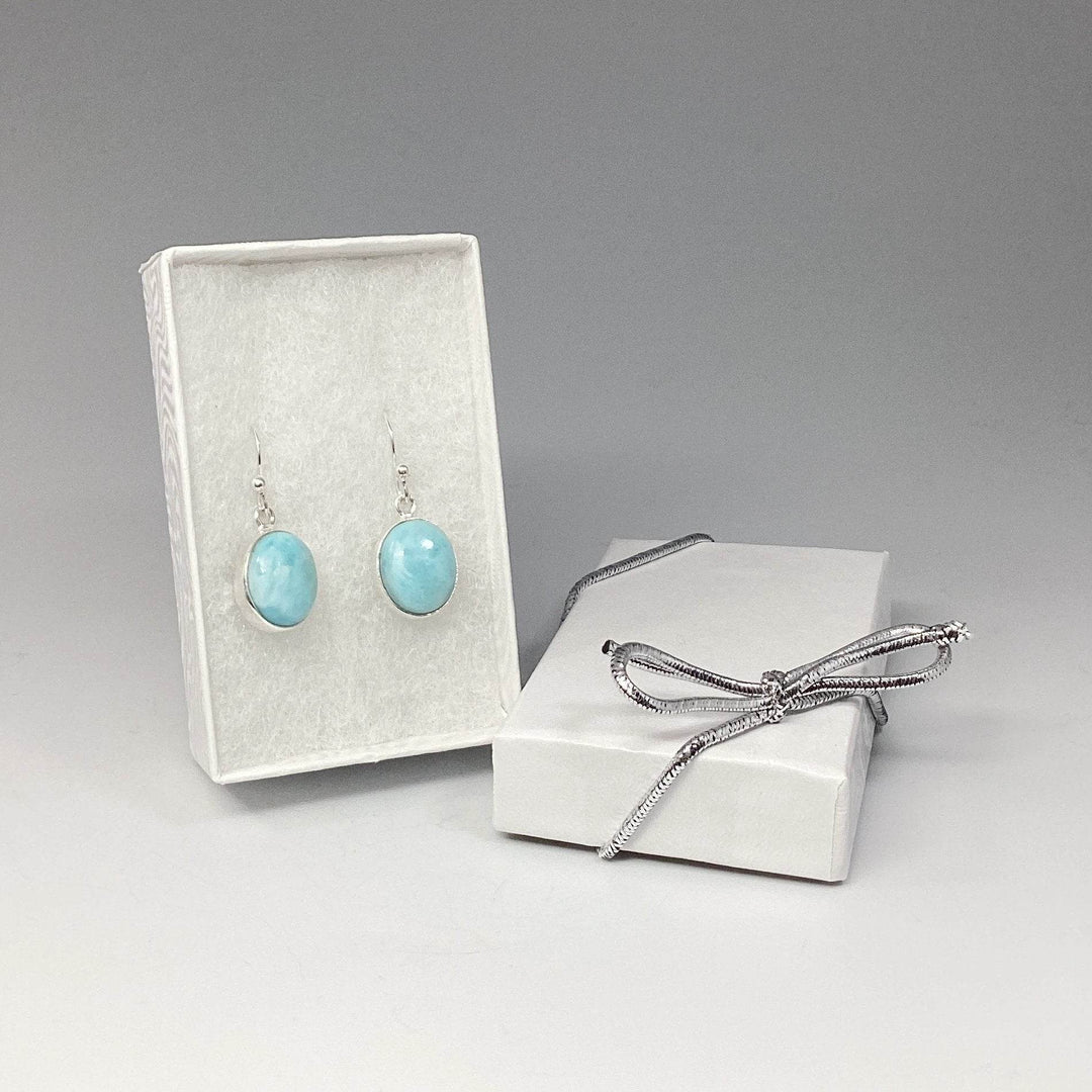 Larimar Dangle Earrings-Rocks and Gems Canada
