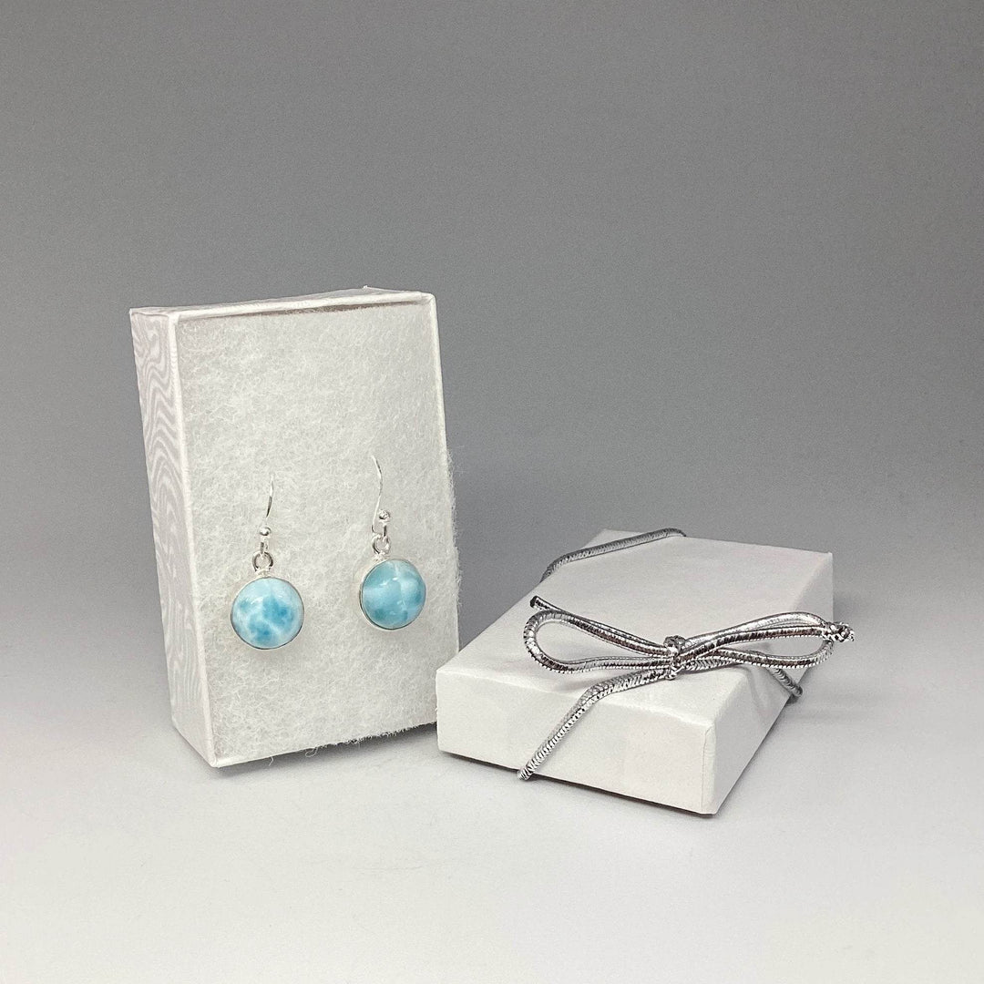 Larimar Dangle Earrings-Rocks and Gems Canada