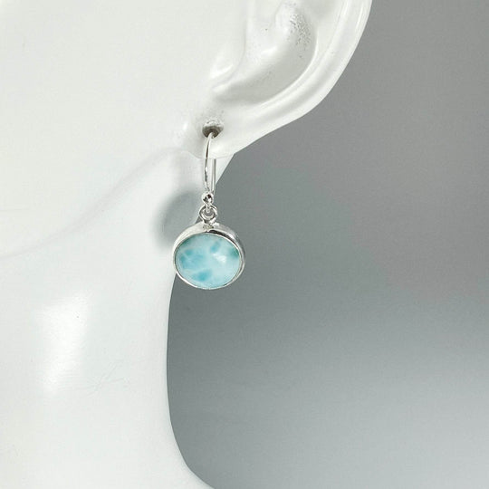 Larimar Dangle Earrings-Rocks and Gems Canada