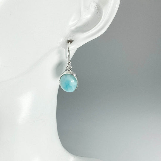 Larimar Dangle Earrings-Rocks and Gems Canada