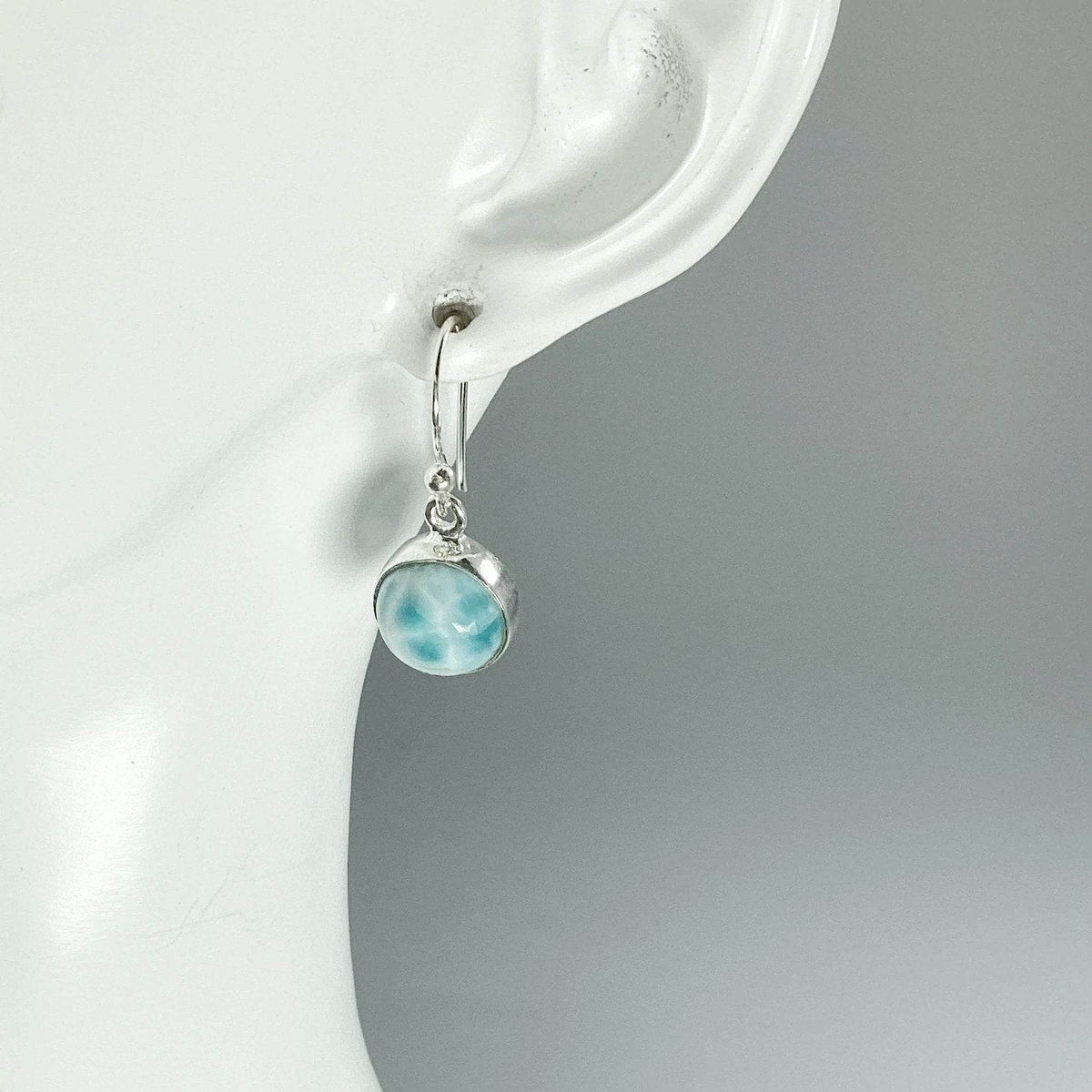 Larimar Dangle Earrings-Rocks and Gems Canada
