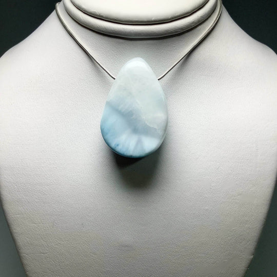 Larimar Drilled Pendant-Rocks and Gems Canada
